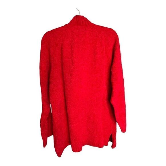 Jennifer Moore Women's Knit Mock Neck Quarter Zip Pullover Sweater Red Sz XL NWT - Picture 2 of 10